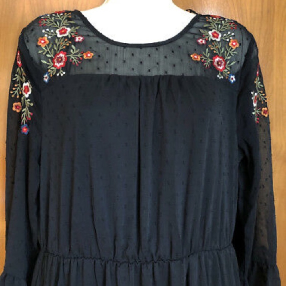 Black maxi dress